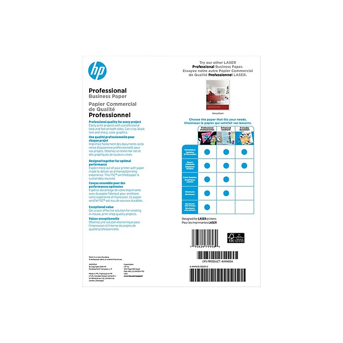 HP Professional Matte Brochure Paper, 8.5