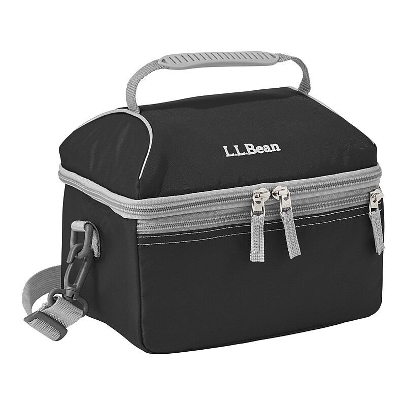 L.L.Bean Flip-Top Insulated Lunch Bag, Black, 203 oz. (0SUL710000) image 1