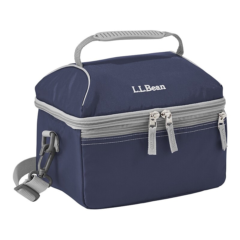 L.L.Bean Flip-Top Insulated Lunch Bag, Navy, 203 oz. (0SUL721000) image 1