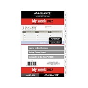 2022 AT-A-GLANCE 8.5" x 5.5" Refill, White/Gray (481-485-22)