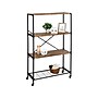 Honey-Can-Do 4-Shelf 63"H Steel Mobile Bookcase, Black (SHF-08838)~#|#~sp111171013_sc7