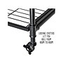 Honey-Can-Do 4-Shelf 63"H Steel Mobile Bookcase, Black (SHF-08838)~#|#~sp111171014_sc7
