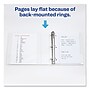 Avery Durable View Binder with DuraHinge and Slant Rings, 3 Rings, 2" Capacity, 11 x 8.5, White, 4/Pack (AVE17577)~#|#~sp111251212_sc7