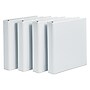 Avery Durable View Binder with DuraHinge and Slant Rings, 3 Rings, 1.5" Capacity, 11 x 8.5, White, 4/Pack (AVE17576)~#|#~sp111251421_sc7