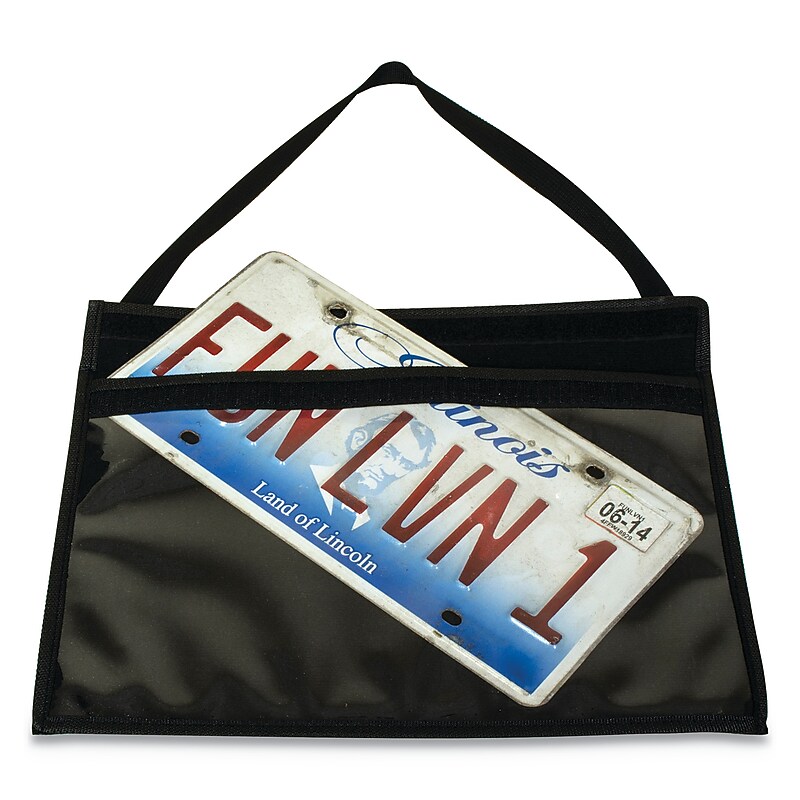 C-Line 1-Pocket Shop Ticket Holder w/Strap and Black Stitching, 75-Sheet, 9 x 12 (CLI41902) image 1