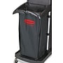 Rubbermaid Cleaning Cart Hanging Bag, Black Fabric, 26 gal. Capacity (RCP1966888)~#|#~sp111255365_sc7
