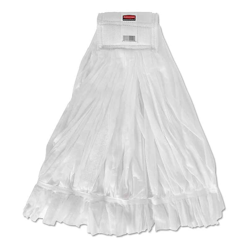 Rubbermaid Disposable Mop, Nonwoven Fiber, #24, 5" Headband, White (RCP2025507) image 1