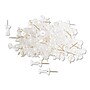 U Brands Standard Push Pins, Plastic, Clear, Gold Pin, 7/16", 100/Pack (UBR3087U0624)~#|#~sp111256721_sc7