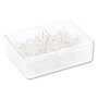 U Brands Standard Push Pins, Plastic, Clear, Gold Pin, 7/16", 100/Pack (UBR3087U0624)~#|#~sp111256723_sc7