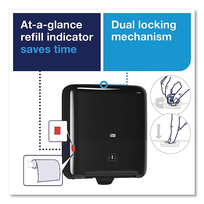 Tork Elevation Matic Hand Towel Roll Dispenser, Black (TRK5510282