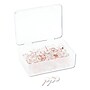 U Brands Fashion Sphere Push Pins, Plastic, Clear/Rose Gold, 7/16", 100/Pack (UBR3089U0624)~#|#~sp111257228_sc7