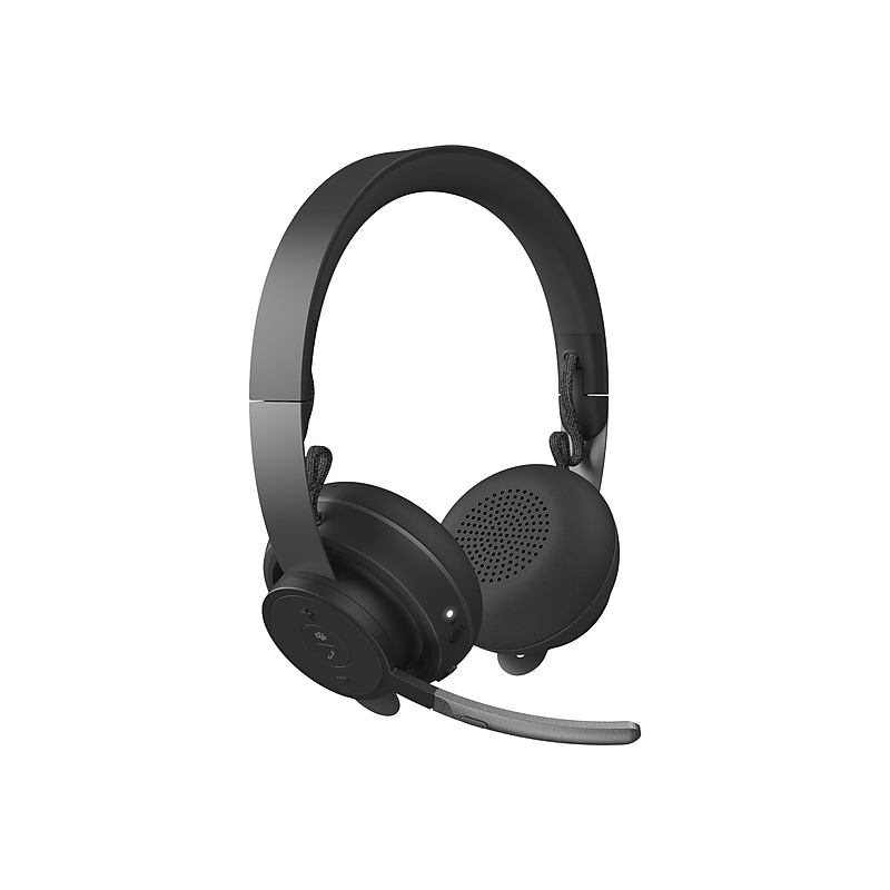 Logitech Zone Wireless Bluetooth Headset For Microsoft Teams Noise Canceling Stereo, Over-the-Head, Black (981000853) image 1