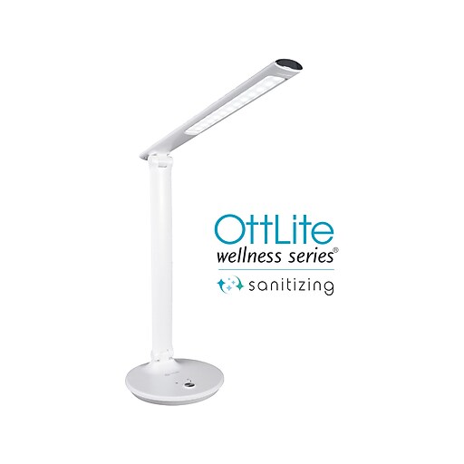 OttLite Wellness Series Emerge LED Desk Lamp, 26", White (SCAY000S
