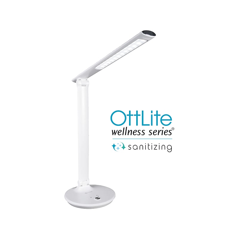 OttLite Wellness Series Emerge LED Desk Lamp, 26", White (SCAY000S) image 1