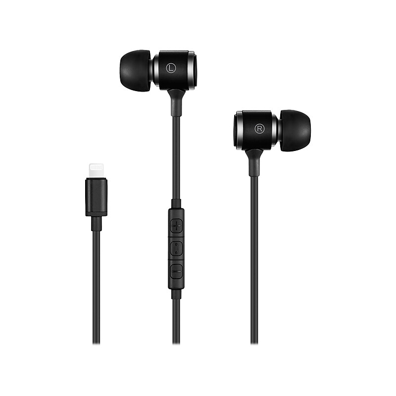 Volkano Jonagold Series Stereo Earphones, Black (VK-1001-BK) image 1