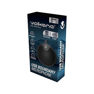 Volkano Stream Meeting Series Boundary Microphone, Black (VK-6513-BK)