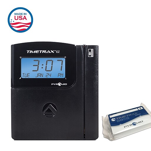 Pyramid TimeTrax™ EZ Series Automated Swipe Card Time Clock System, USB