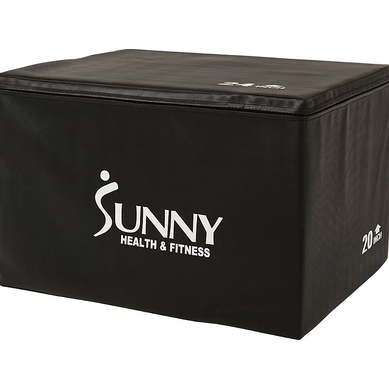 Sunny Health & Fitness Black 3-in-1 Plyo Box, 440 Lbs. (NO. 085) image 1