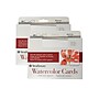 Strathmore Watercolor Blank Cards with Envelopes, 5" x 6.87", White, 20 Cards/Pack (56240-PK2)~#|#~sp111593984_sc7