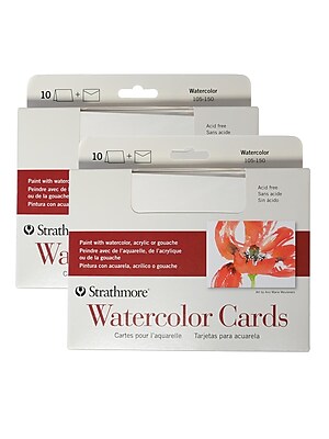 Watercolour Card Smooth White & PREMIUM White 300gsm A3 A4 A5 A6 A4 x 20 Sheets Premium AM534 Other Sizes 