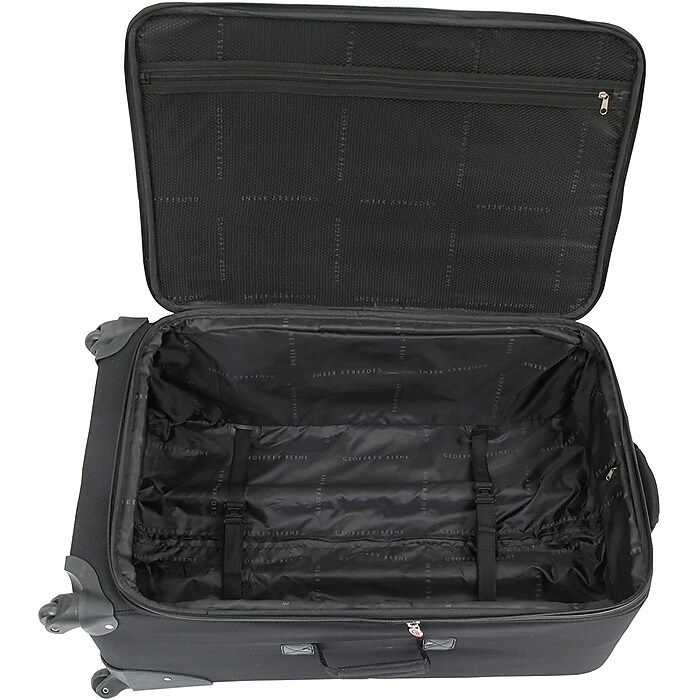 Geoffrey Beene Brentwood 3-Piece Spinner Luggage Set, Black (GB866