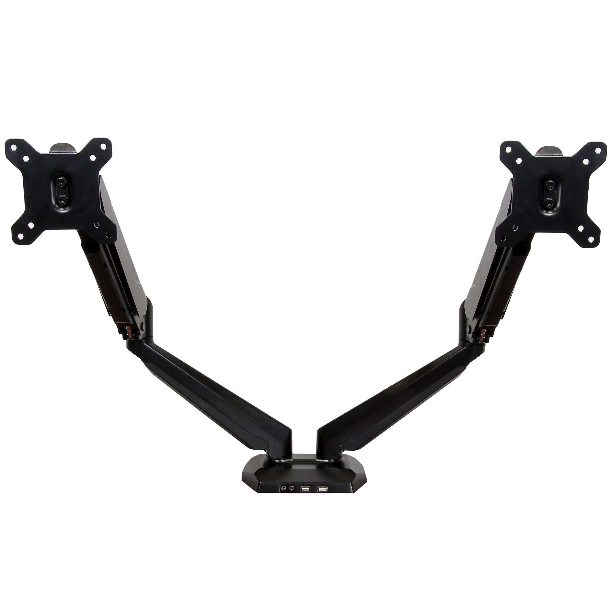 StarTech Dual Monitor Arm, One-Touch Height Adjustment Adjustable, Up to 30″, Black (ARMSLIMDUO) Simolary simolary.com