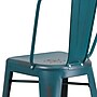 Flash Furniture Cindy Contemporary Metal Barstool with Vertical Back, Distressed Kelly Blue-Teal (ET353430KB)~#|#~sp111678325_sc7