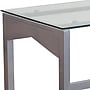 Flash Furniture 47" Glass Glass Computer Desks Clear/Silver (NANYLCD1219)~#|#~sp111678470_sc7