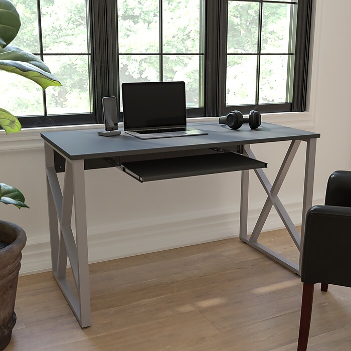 Flash Furniture Flash Furniture 48 W Computer Desk Black NANWK004 Staples