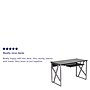 Flash Furniture Flash Furniture 48"W Computer Desk, Black (NANWK004)~#|#~sp111678536_sc7