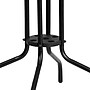 Flash Furniture Barker Square Table with Rattan Edging, 28" x 28", Clear/Gray (TLH073RGY)~#|#~sp111678733_sc7