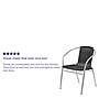 Flash Furniture Lila Aluminum/Rattan Stacking Chair, Black (TLH020BK)~#|#~sp111678761_sc7