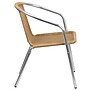 Flash Furniture Lila Aluminum/Rattan Stacking Chair, Beige (TLH020BGE)~#|#~sp111678777_sc7