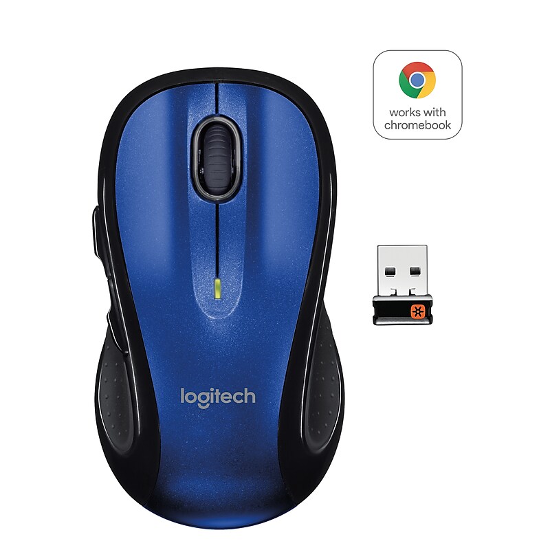 Logitech M510 Wireless Laser Mouse, Blue (910-002533) image 1