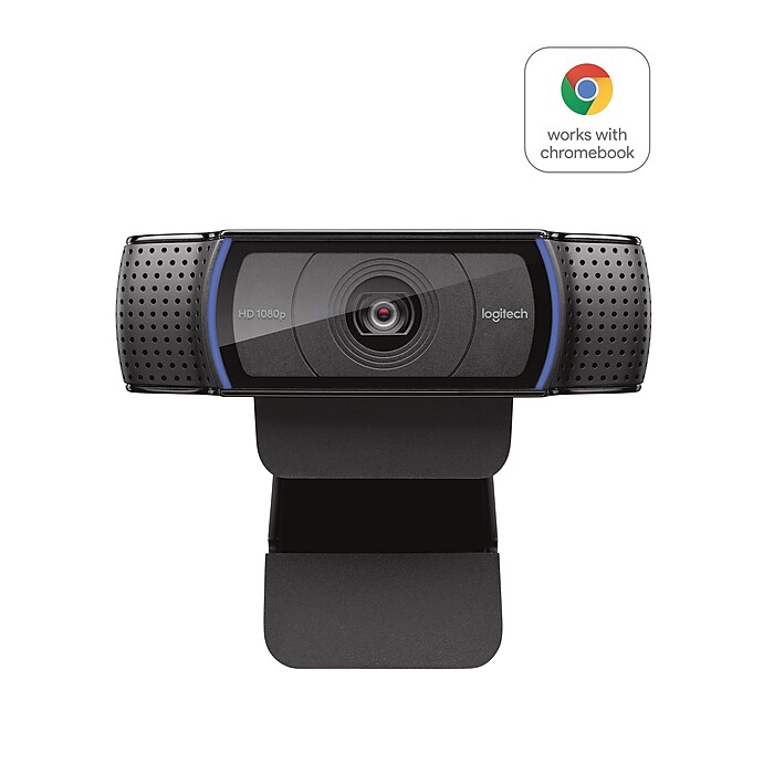 Logitech C920 Pro Computer Webcam With Dual Stereo Microphones, HD