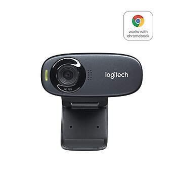 Logitech C310 1 MP Universal HD Webcam, Black (960-000585)