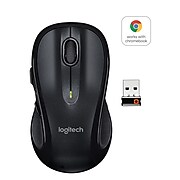 Logitech M510 Wireless Laser Mouse, Black (910-001822)