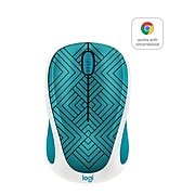 Logitech Design Collection 910-005838 Wireless Optical Mouse, Teal Maze