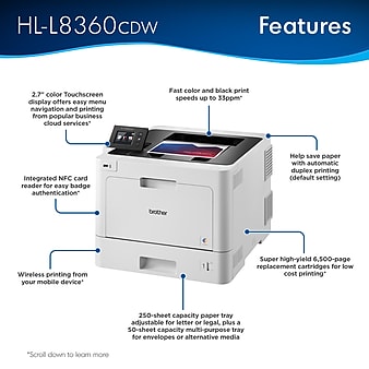 Brother HL-L8360CDW Wireless Color Laser Printer