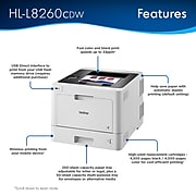 Brother HL-L8260CDW USB, Wireless, Network Ready Color Laser Printer
