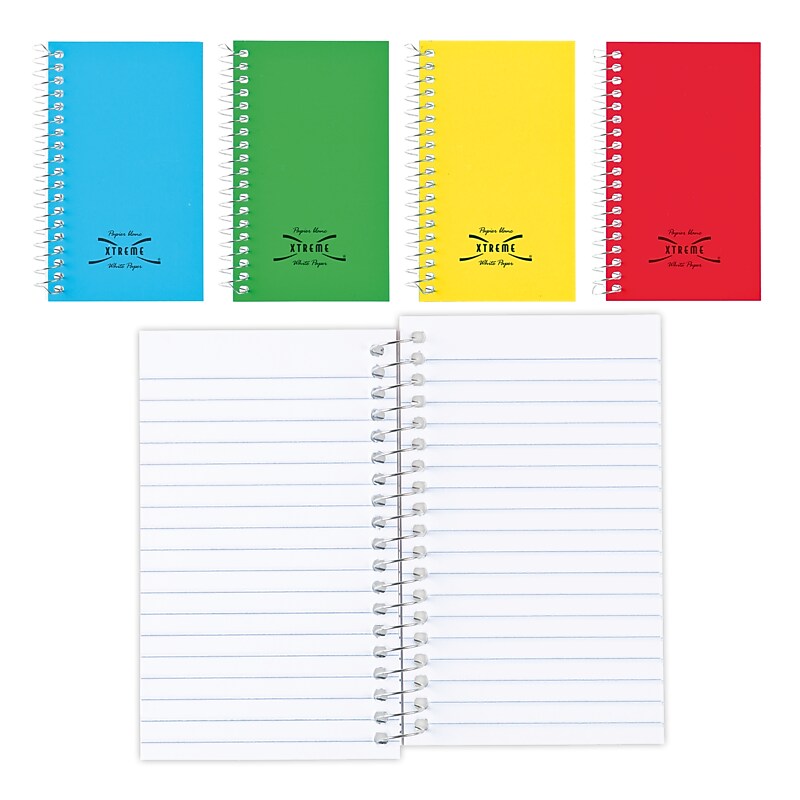 Xtreme Memo Pad, 3" x 5", Narrow Ruled, Assorted Colors, 60 Sheets/Pad, 1 Pad/Pack (31220) image 1