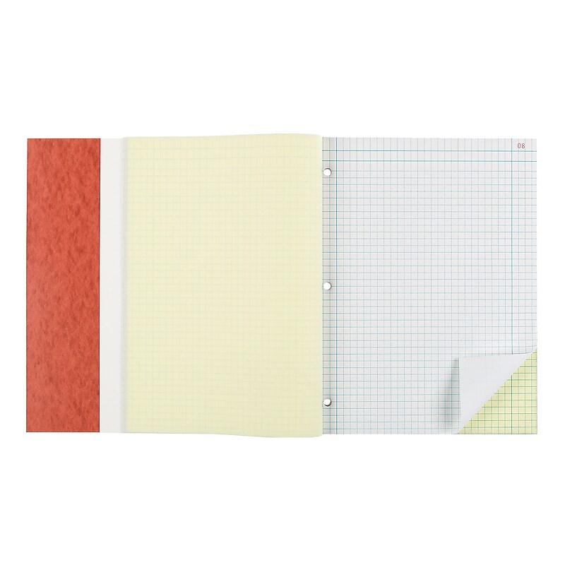 National Brand Laboratory 1-Subject Computation Notebooks, 9.25" x 11", Quad, 200 Sheets, Brown (43649) image 1