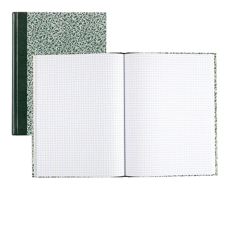National Brand Laboratory 1-Subject Computation Notebooks, 7.88" x 10.13", Quad, 96 Sheets, Green (53110) image 1
