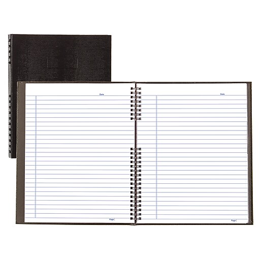 Blueline NotePro 1Subject Professional Notebooks, 8" x 11", Wide Ruled