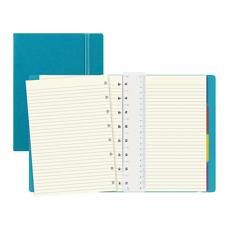 Filofax A5 Classic Bright 4-Subject Professional Notebooks, 5.8" x 8.25", College Ruled, 56 Sheets, Blue (B115012U) image 1