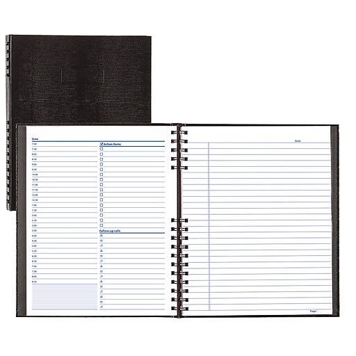Day Designer Black Stripe LGB 5.75 x 8.5 Today to Do Notes, Blue