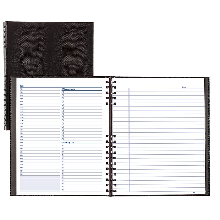 Twin-wire Binding Planner Blueline 2024 Essential Daily Professional ...
