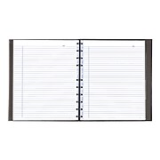 Blueline MiracleBind Professional Notebook, 11" x 9.0625", College Ruled, 75 Sheets, Black (AF11150.81)