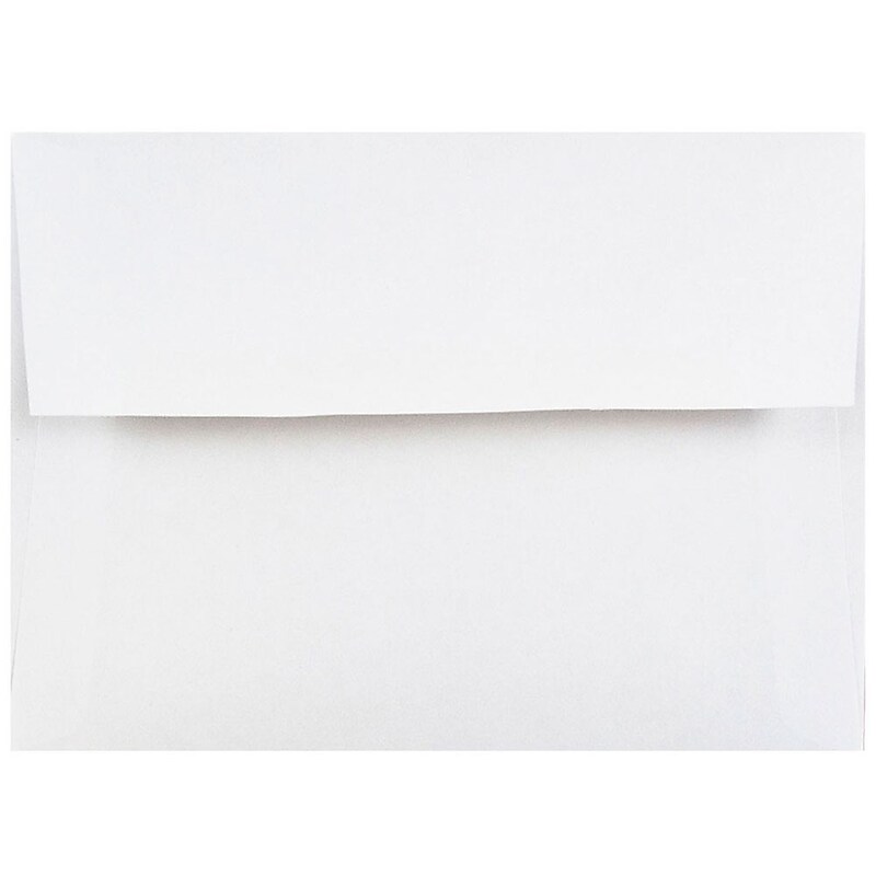JAM Paper A2 Invitation Envelopes, 4.375 x 5.75, White, 25/Pack (MOOP6250LD) image 1
