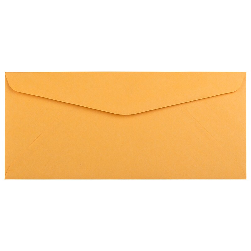 JAM Paper #10 Kraft Business Envelope, 4 1/8" x 9 1/2", Brown Kraft, 50/Pack (3984I) image 1